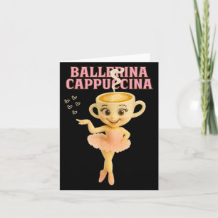 Ballerina Cappuccina Italiaanse Brainrot Meme Kids Kaart
