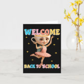 Ballerina Cappuccina Italiaanse Brainrot Welkom Te Kaart (Gele Bloem)