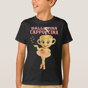 Ballerina Cappuccina Italian Brainrot Meme Kinder T-shirt