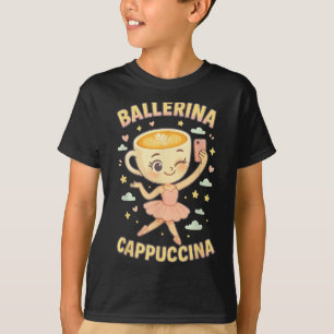 Ballerina Cappuccina Italian Brainrot Viral Meme C T-shirt