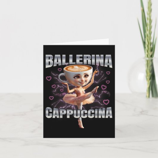 Ballerina Cappuccino Kaart (Voorkant)