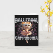Ballerina Cappuccino Kaart (Gele Bloem)