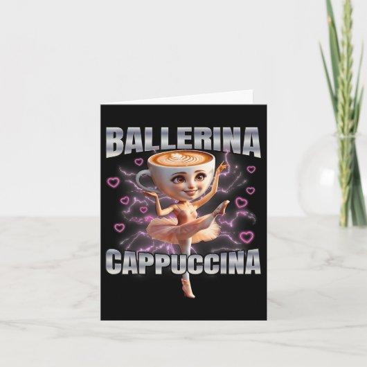 Ballerina Cappuccino Kaart (Voorkant)