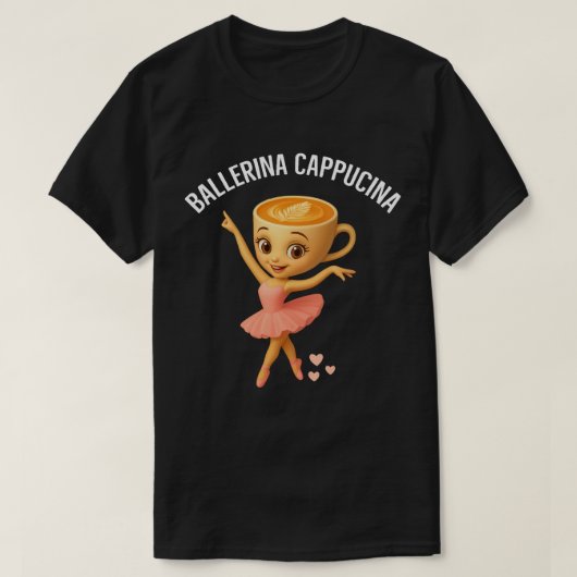 Ballerina Cappucina T-shirt (Design voorkant)
