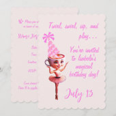 Ballerina Cappucina Verjaardag  Kaart (Voorkant / Achterkant)