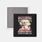 Ballerina Capuchina Grappig Italiaans Brainrot Mem Magneet (Voorkant / Achterkant)