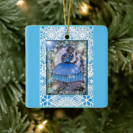 Ballerina Cat Keramisch Ornament