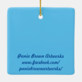 Ballerina Cat Keramisch Ornament (Achterkant)