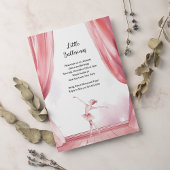 Ballerina Center Stage Kids Verjaardagsfeestje Kaart