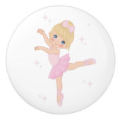 Ballerina Ceramic Knob. Keramische Knop (Voorkant)