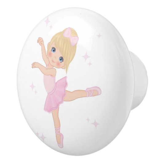 Ballerina Ceramic Knob. Keramische Knop (Rechts)