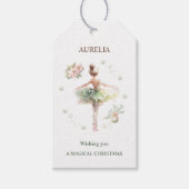 Ballerina Christmas Gift Label Cadeaulabel (Voorkant)