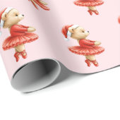 Ballerina Christmas Gift Wrap Paper for kids Cadeaupapier (Rol Hoek)