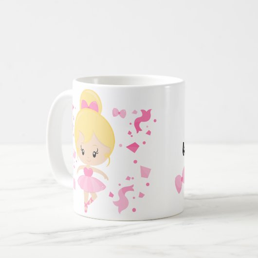 Ballerina Coffee houdt me op mijn tenen Koffiemok (Voorkant links)