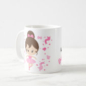 Ballerina Coffee houdt me op mijn tenen Koffiemok (Voorkant links)