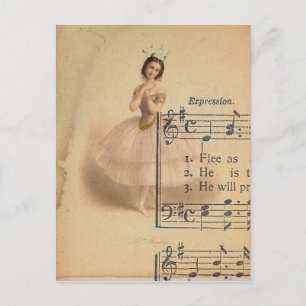 Ballerina Collage Briefkaart