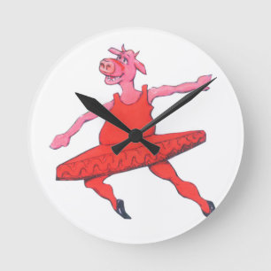 Ballerina Cow Ronde Klok