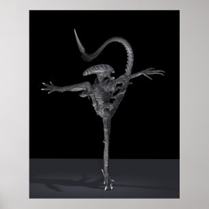 Ballerina Creature Poster