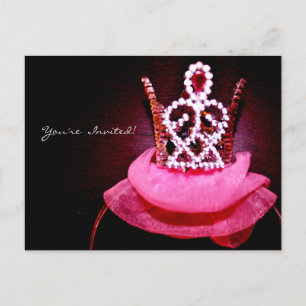 Ballerina Crown Uitnodiging Briefkaart