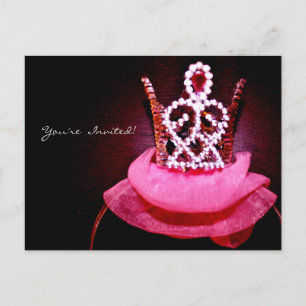Ballerina Crown Uitnodiging Briefkaart