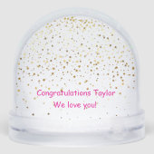 BALLERINA DACHSHUND SNOW WERELDBOL SNEEUWBOL (Achterkant)