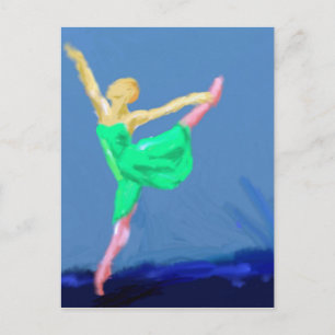 Ballerina Dance Art Briefkaart
