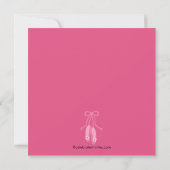 Ballerina Dance Birthday Invitation Kaart (Achterkant)
