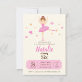 Ballerina Dance Birthday Kaart (Voorkant)