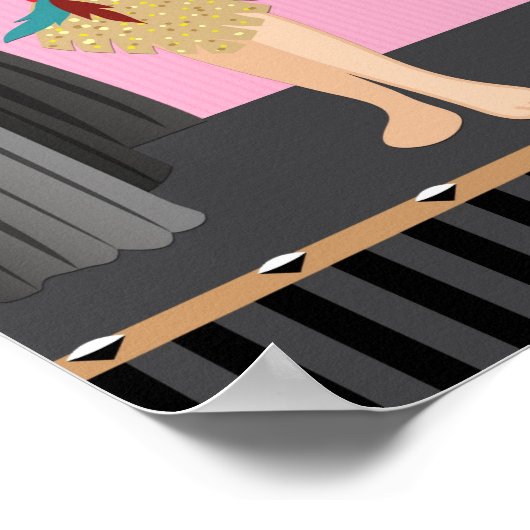 Ballerina Dance Birthday Party Banner 40x12 Poster (Hoek)