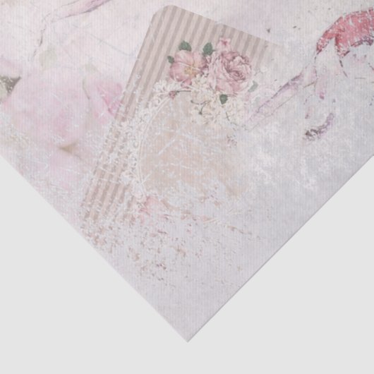 Ballerina Dance Duo Floral-ontkoppeling Tissuepapier (Detail)