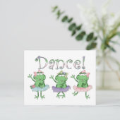 Ballerina Dance Frogs Briefkaart (Staand voorkant)