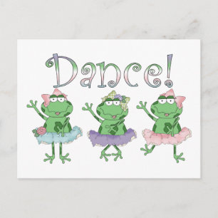 Ballerina Dance Frogs Briefkaart