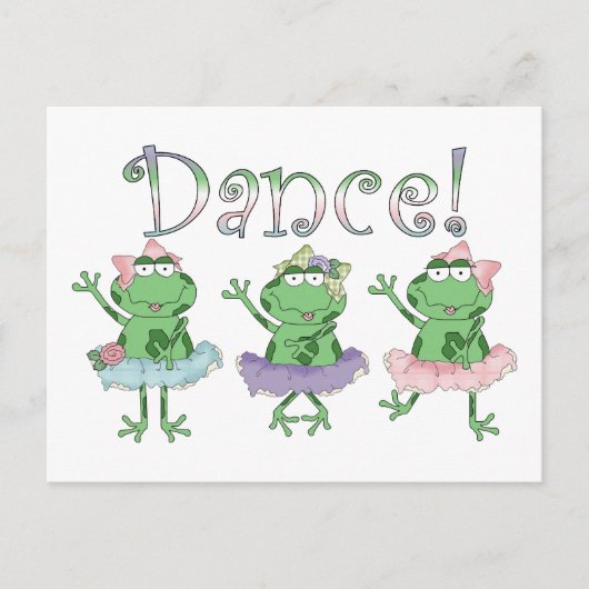 Ballerina Dance Frogs Briefkaart (Voorkant)