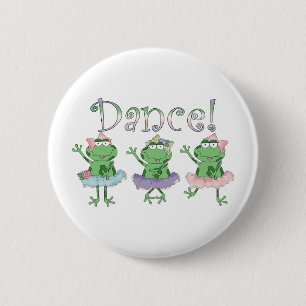 Ballerina Dance Frogs Ronde Button 5,7 Cm