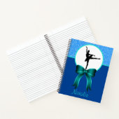 Ballerina Dance Glitter en Bow Notitieboek (Binnen)