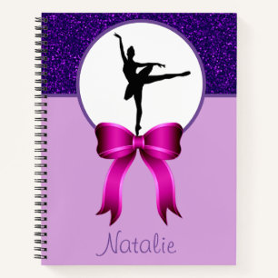 Ballerina Dance Glitter en Bow Notitieboek