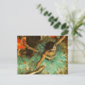 Ballerina Dance Groene Danser Edger Degas Schilder Briefkaart (Staand voorkant)