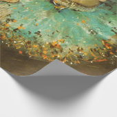 Ballerina Dance Groene Danser Edger Degas Schilder Cadeaupapier (Hoek)