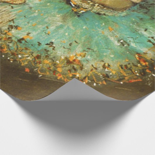 Ballerina Dance Groene Danser Edger Degas Schilder Cadeaupapier (Hoek)