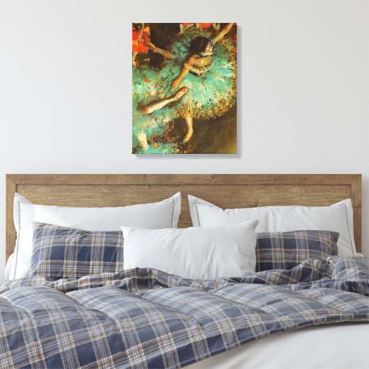 Ballerina Dance Groene Danser Edger Degas Schilder Canvas Afdruk (Insitu (Slaapkamer))