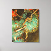 Ballerina Dance Groene Danser Edger Degas Schilder Canvas Afdruk (Voorkant)