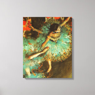 Ballerina Dance Groene Danser Edger Degas Schilder Canvas Afdruk