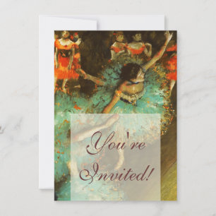 Ballerina Dance Groene Danser Edger Degas Schilder Kaart