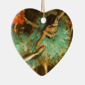 Ballerina Dance Groene Danser Edger Degas Schilder Keramisch Ornament (Rechts)