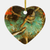 Ballerina Dance Groene Danser Edger Degas Schilder Keramisch Ornament (Voorkant)