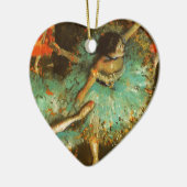 Ballerina Dance Groene Danser Edger Degas Schilder Keramisch Ornament (Links)