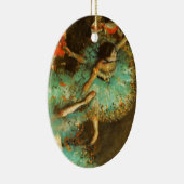 Ballerina Dance Groene Danser Edger Degas Schilder Keramisch Ornament (Rechts)