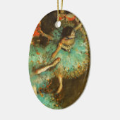 Ballerina Dance Groene Danser Edger Degas Schilder Keramisch Ornament (Links)