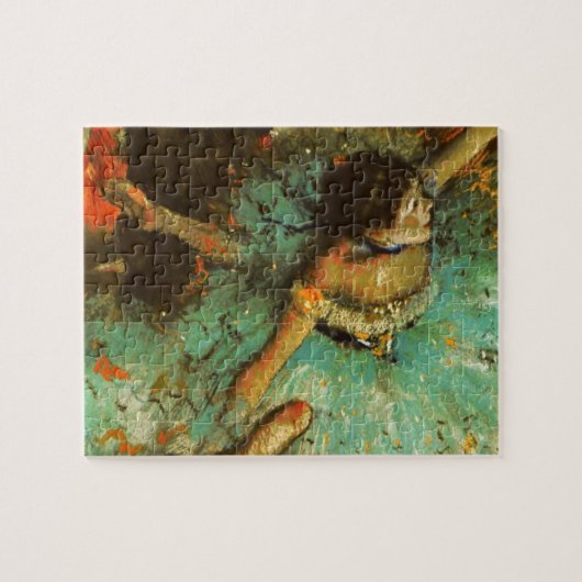 Ballerina Dance Groene Danser Edger Degas Schilder Legpuzzel (Horizontaal)