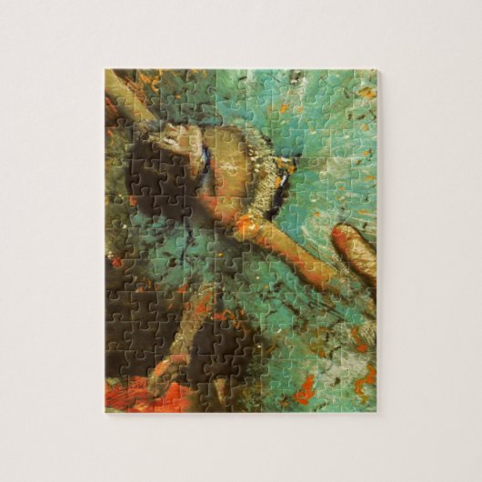 Ballerina Dance Groene Danser Edger Degas Schilder Legpuzzel (Verticaal)